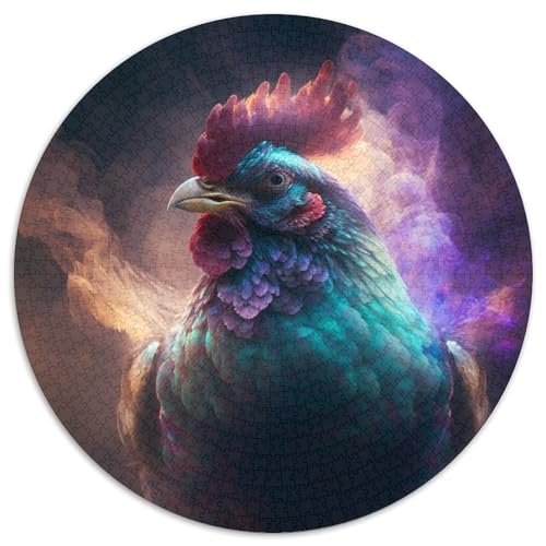 Puzzle für Erwachsene, 1000 Teile, Hühnernebel, rund, Denksportspiel, interaktives Familienspiel, geeignet für Kinder ab 14 Jahren, 67,5 x 67,5 cm Puzzle für Erwachsene, 1000 Teile, Hühnernebel, rund, Denksportspiel, interaktives Familienspiel, geeignet für Kinder ab 14 Jahren, 67,5 x 67,5 cm von LGSHENG