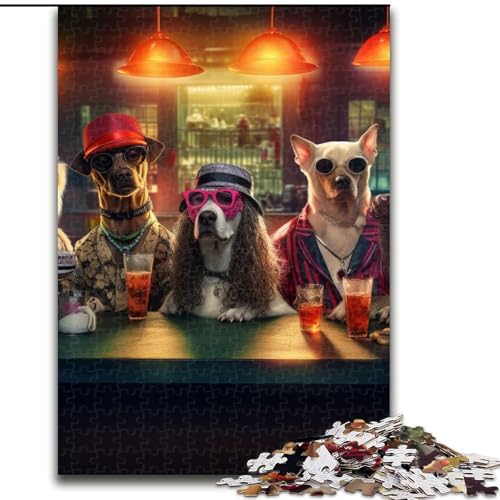 Puzzle für Erwachsene, 1000 Teile, Hundeparty-Puzzle, Familienspieleabend, herausforderndes und lohnendes visuelles Erlebnis (Größe: 50x75cm) von LGSHENG