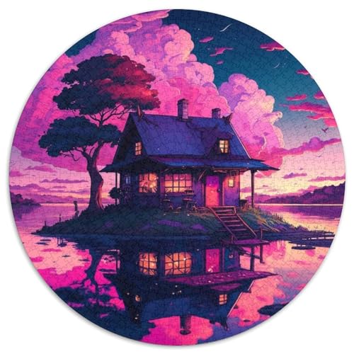 Puzzle für Erwachsene, 1000 Teile, Insel im See, rund, Denksportspiel, interaktives Familienspiel, geeignet für Kinder ab 14 Jahren, 67,5 x 67,5 cm Puzzle für Erwachsene, 1000 Teile, Insel im See, rund, Denksportspiel, interaktives Familienspiel, geeignet für Kinder ab 14 Jahren, 67,5 x 67,5 cm von LGSHENG