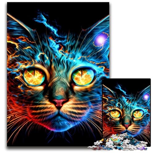Puzzle für Erwachsene, 1000 Teile, Katzen-Puzzle für Erwachsene, hochschwieriges Denkspiel für Jugendliche, 26x38cm Puzzle für Erwachsene, 1000 Teile, Katzen-Puzzle für Erwachsene, hochschwieriges Denkspiel für Jugendliche, 26x38cm von LGSHENG