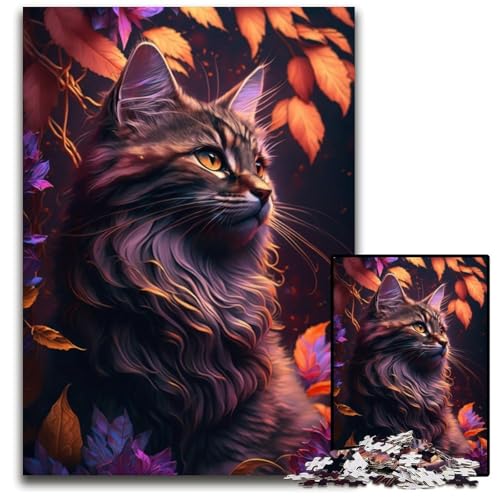 Puzzle für Erwachsene, 1000 Teile, Katzen-Puzzle für Erwachsene, hochschwieriges Denkspiel für Jugendliche, 50x75cm von LGSHENG