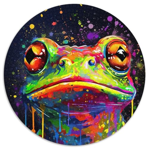 Puzzle für Erwachsene, 1000 Teile, Kunst, Laubfrösche, Papierpuzzle, interaktives Familienspiel, Denksportaufgabe, Geschenk, Lernspielzeug (67,5 x 67,5 cm) von LGSHENG