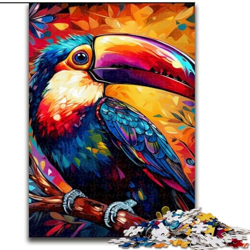Puzzle für Erwachsene, 1000 Teile, Kunst-Tukans, anspruchsvolles Denkspiel für Teenager, perfekt als Heimdekoration oder Geschenk (Größe: 50x75cm) von LGSHENG