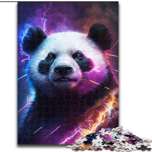 Puzzle für Erwachsene, 1000 Teile, Lightning Panda Puzzle, anspruchsvolles Denkspiel für Teenager, perfekt als Heimdekoration oder Geschenk (Größe: 26x38cm) von LGSHENG