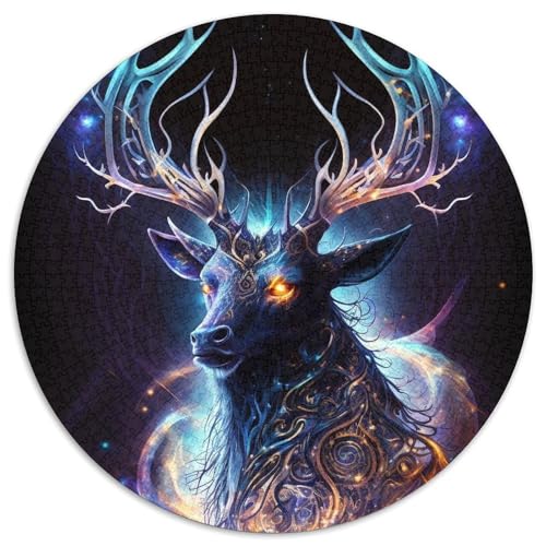 Puzzle für Erwachsene, 1000 Teile, Löwen-Puzzle aus Pappe, perfekt für Halloween, Weihnachten, Geburtstagsgeschenk, 67,5 x 67,5 cm von LGSHENG