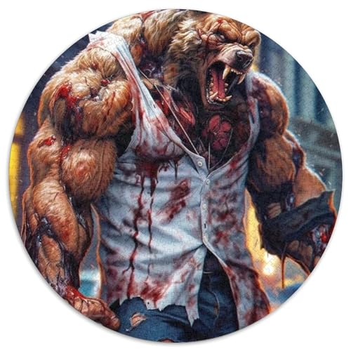 Puzzle für Erwachsene, 1000 Teile, Löwen-Puzzle aus Pappe, perfekt für Halloween, Weihnachten, Geburtstagsgeschenk, 67,5 x 67,5 cm von LGSHENG