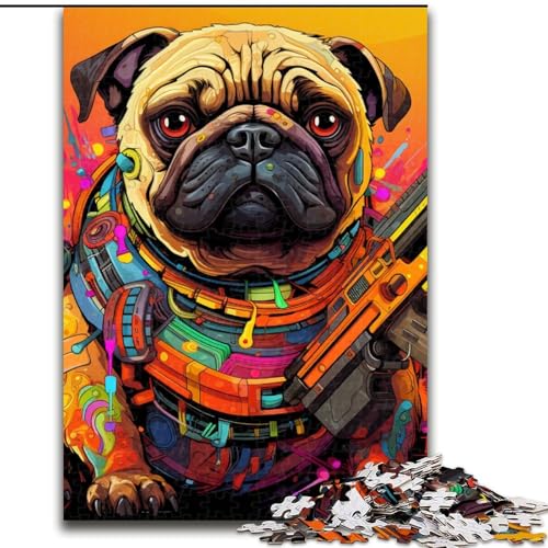 Puzzle für Erwachsene, 1000 Teile, Mechanische Bulldoggen, Puzzle, Spiel für Erwachsene, Geschenk, Familien-Interaktives Spiel, Gehirn-Herausforderung, Geschenk (Größe: 50x75cm) von LGSHENG