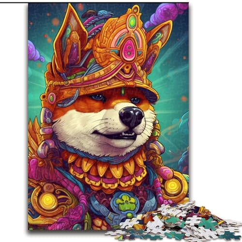 Puzzle für Erwachsene, 1000 Teile, Mutant Corgi, Denksportaufgabe, dekoratives DIY-Spiel, interaktives Familienspielzeug (Größe: 26x38cm) von LGSHENG