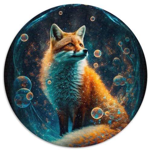 Puzzle für Erwachsene, 1000 Teile, Mythischer Fuchs, rund, aus Pappe, anspruchsvolles Denkspiel für Teenager, perfekt als Heimdekoration oder Geschenk, 67,5 x 67,5 cm Puzzle für Erwachsene, 1000 Teile, Mythischer Fuchs, rund, aus Pappe, anspruchsvolles Denkspiel für Teenager, perfekt als Heimdekoration oder Geschenk, 67,5 x 67,5 cm von LGSHENG