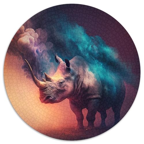 Puzzle für Erwachsene, 1000 Teile, Nashorn-Puzzle aus Pappe, Denkspiel für Teenager, 67,5 x 67,5 cm Puzzle für Erwachsene, 1000 Teile, Nashorn-Puzzle aus Pappe, Denkspiel für Teenager, 67,5 x 67,5 cm von LGSHENG