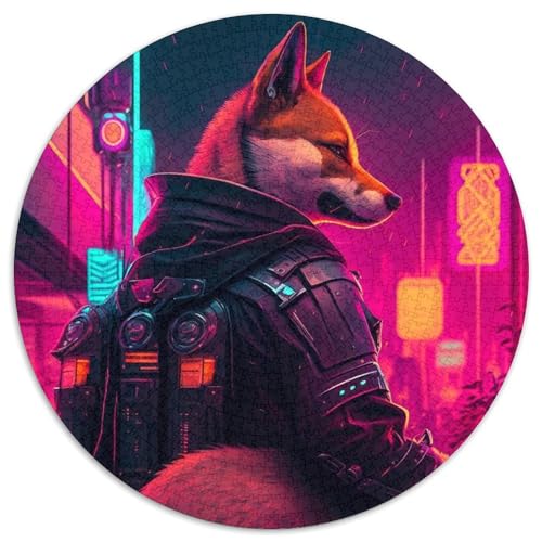 Puzzle für Erwachsene, 1000 Teile, Neon-Krieger, rund, aus Pappe, anspruchsvolles Denkspiel für Teenager, perfekt als Heimdekoration oder Geschenk, 67,5 x 67,5 cm Puzzle für Erwachsene, 1000 Teile, Neon-Krieger, rund, aus Pappe, anspruchsvolles Denkspiel für Teenager, perfekt als Heimdekoration oder Geschenk, 67,5 x 67,5 cm von LGSHENG