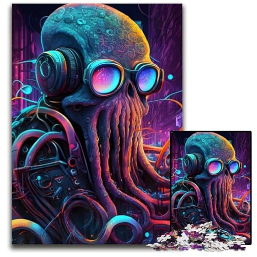 Puzzle für Erwachsene, 1000 Teile, Oktopus-Puzzle für Erwachsene, schwieriges Denkspiel für Jugendliche, 26x38cm Puzzle für Erwachsene, 1000 Teile, Oktopus-Puzzle für Erwachsene, schwieriges Denkspiel für Jugendliche, 26x38cm von LGSHENG
