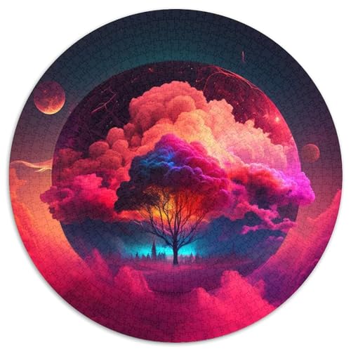 Puzzle für Erwachsene, 1000 Teile, Planet, rund, Papierpuzzle, Familieninteraktion und lustiges Geschenk, lebendiges abstraktes Design, 67,5 x 67,5 cm Puzzle für Erwachsene, 1000 Teile, Planet, rund, Papierpuzzle, Familieninteraktion und lustiges Geschenk, lebendiges abstraktes Design, 67,5 x 67,5 cm von LGSHENG
