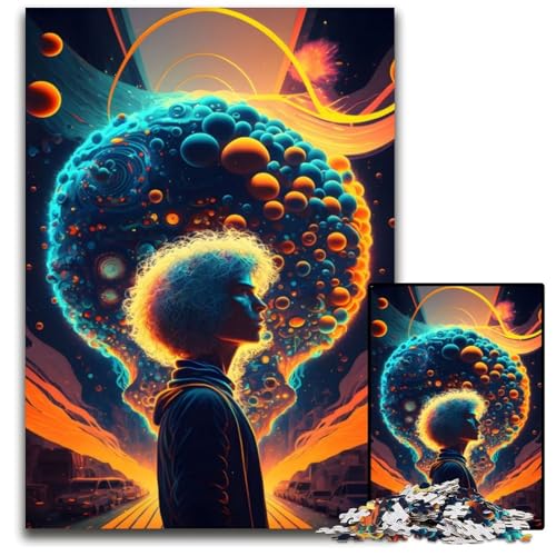 Puzzle für Erwachsene, 1000 Teile, Psychedelic Trip, Puzzle für Erwachsene, hochschwieriges Denkspiel für Jugendliche, 50x75cm von LGSHENG