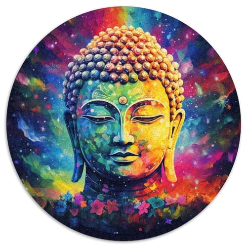 Puzzle für Erwachsene, 1000 Teile, Psychedelischer Buddha, Familienaktivitätsspiel für Teenager, anspruchsvolles Denkspiel (67,5 x 67,5 cm) von LGSHENG