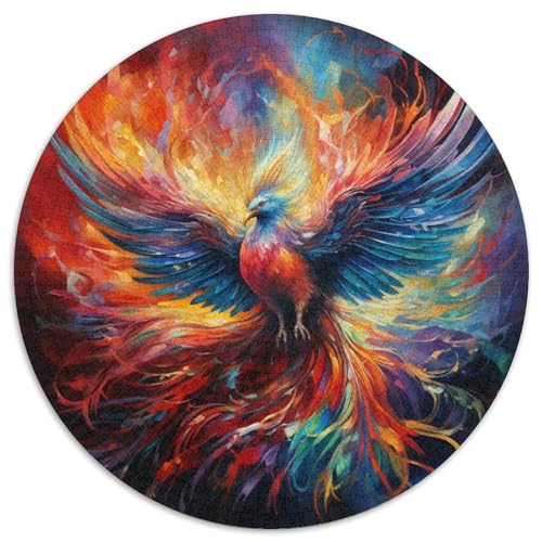 Puzzle für Erwachsene, 1000 Teile, Psychedelischer Phönixvogel, Papierpuzzle, interaktives Familienspiel, Denksportaufgabe, Geschenk, Lernspielzeug (67,5 x 67,5 cm) von LGSHENG