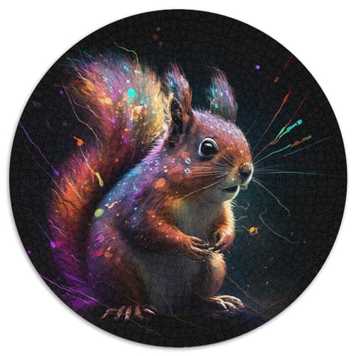 Puzzle für Erwachsene, 1000 Teile, Spirit Dog, rundes Papierpuzzle, Familieninteraktion und lustiges Geschenk, lebendiges abstraktes Design, 67,5 x 67,5 cm Puzzle für Erwachsene, 1000 Teile, Spirit Dog, rundes Papierpuzzle, Familieninteraktion und lustiges Geschenk, lebendiges abstraktes Design, 67,5 x 67,5 cm von LGSHENG
