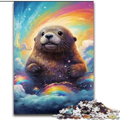 Puzzle für Erwachsene, 1000 Teile, Sternenhimmel-Otter-Puzzle, Spiel für Erwachsene, Geschenk, Familien-Interaktives Spiel, Gehirn-Herausforderung, Geschenk (Größe: 50x75cm) von LGSHENG