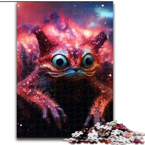 Puzzle für Erwachsene, 1000 Teile, Sternennacht-Lemur-Puzzle, anspruchsvolles Denkspiel für Teenager, perfekt als Heimdekoration oder Geschenk (Größe: 50x75cm) von LGSHENG