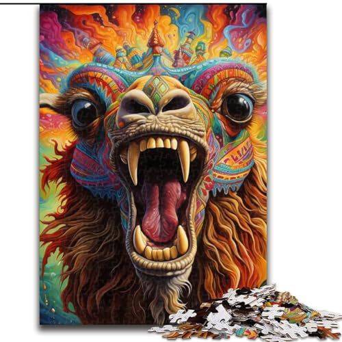 Puzzle für Erwachsene, 1000 Teile, Tier-Alpaka-Puzzle, anspruchsvolles Denkspiel für Teenager, Spaß für den Familienspieleabend (Größe: 50x75cm) von LGSHENG