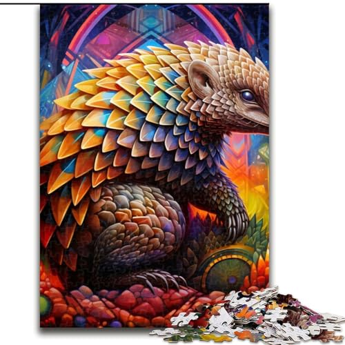 Puzzle für Erwachsene, 1000 Teile, Tier-Pangolin-Puzzle, kreatives Familienspiel und Heimdekoration, Teenager (Größe: 26x38cm) von LGSHENG