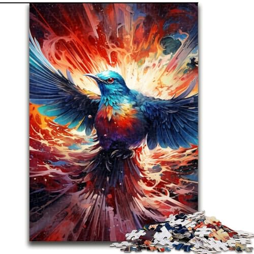 Puzzle für Erwachsene, 1000 Teile, Tier-Spatz-Puzzle, Spiel für Erwachsene, Geschenk, interaktives Familienspiel, Gehirn-Herausforderung, Geschenk (Größe: 26x38cm) von LGSHENG