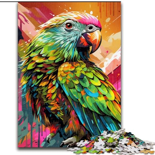 Puzzle für Erwachsene, 1000 Teile, Tiere, Vögel, Papageien, Denksportspiel für Teenager, Spieleabend mit der Familie (Größe: 50x75cm) von LGSHENG