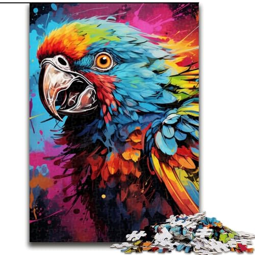 Puzzle für Erwachsene, 1000 Teile, Tiere, Vögel, Papageien, Puzzle, Familienaktivitätsspiel für Teenager, anspruchsvolles Denkspiel (Größe: 26x38cm) von LGSHENG