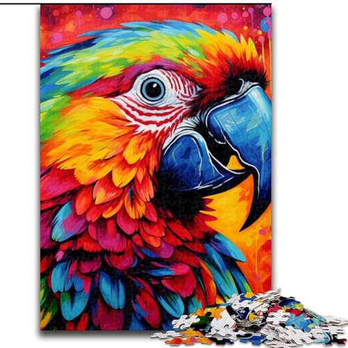 Puzzle für Erwachsene, 1000 Teile, Tiere, Vögel, Papageien, Puzzle, Heimaktivität für Feiertage, Geburtstage und Familienspieleabende (Größe: 26x38cm) von LGSHENG