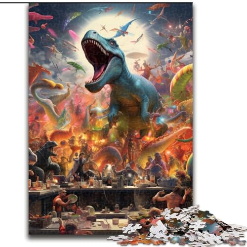 Puzzle für Erwachsene, 1000 Teile, Tierparty-Puzzle, interaktives Familienspiel, ideal für Teenager, Denksport-Geschenk (Größe: 50x75cm) von LGSHENG