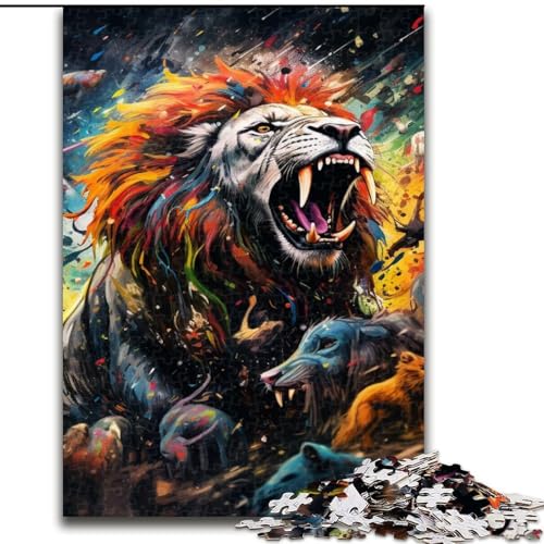 Puzzle für Erwachsene, 1000 Teile, Tierwelt-Puzzle, anspruchsvolles Denkspiel für Teenager, perfekt als Heimdekoration oder Geschenk (Größe: 50x75cm) von LGSHENG