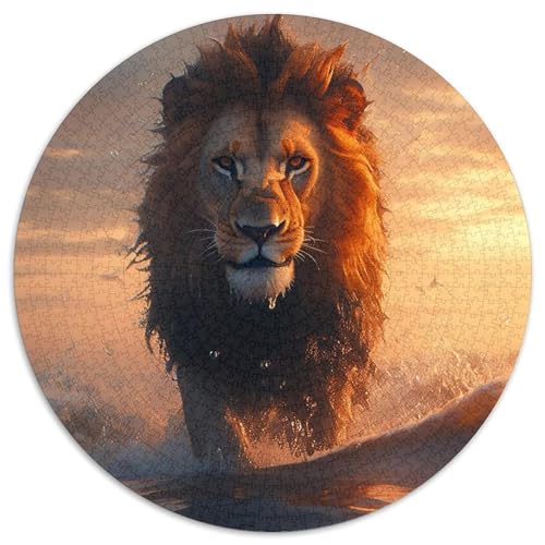 Puzzle für Erwachsene, 1000 Teile, Tiger, rund, Denksportspiel, interaktives Familienspiel, geeignet für Kinder ab 14 Jahren, 67,5 x 67,5 cm Puzzle für Erwachsene, 1000 Teile, Tiger, rund, Denksportspiel, interaktives Familienspiel, geeignet für Kinder ab 14 Jahren, 67,5 x 67,5 cm von LGSHENG