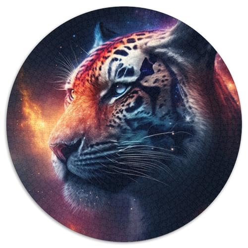 Puzzle für Erwachsene, 1000 Teile, Tiger-Galaxie-Puzzle aus Karton, perfekt für Halloween, Weihnachten, Geburtstagsgeschenk, 67,5 x 67,5 cm von LGSHENG