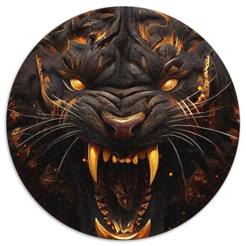Puzzle für Erwachsene, 1000 Teile, Tiger-Puzzle aus Pappe, perfekt für Halloween, Weihnachten, Geburtstagsgeschenk, 67,5 x 67,5 cm von LGSHENG