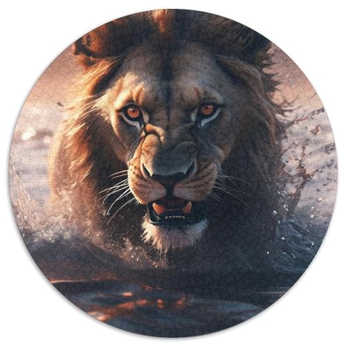 Puzzle für Erwachsene, 1000 Teile, Tiger-Puzzle aus Pappe, perfekt für Halloween, Weihnachten, Geburtstagsgeschenk, 67,5 x 67,5 cm von LGSHENG
