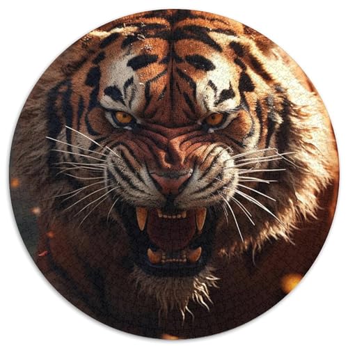 Puzzle für Erwachsene, 1000 Teile, Tiger-Puzzle aus Pappe, perfekt für Halloween, Weihnachten, Geburtstagsgeschenk, 67,5 x 67,5 cm von LGSHENG