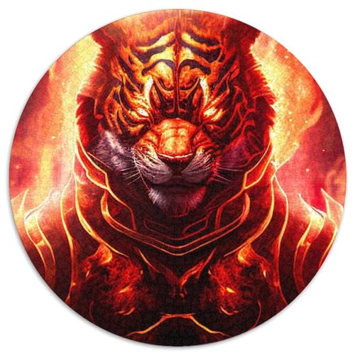 Puzzle für Erwachsene, 1000 Teile, Tiger-Puzzle aus Pappe, perfekt für Halloween, Weihnachten, Geburtstagsgeschenk, 67,5 x 67,5 cm von LGSHENG