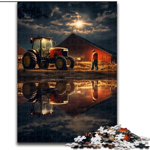 Puzzle für Erwachsene, 1000 Teile, Traktor-Anbaugeräte, Puzzle, Spielgeschenk für Erwachsene, interaktives Familienspiel, Gehirn-Herausforderungsgeschenk (Größe: 26x38cm) von LGSHENG