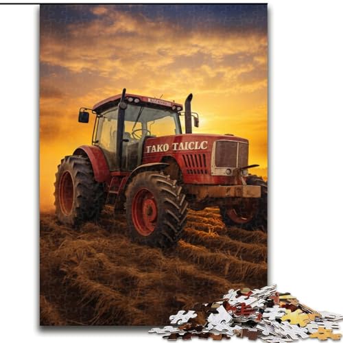 Puzzle für Erwachsene, 1000 Teile, Traktor-Puzzle, anspruchsvolles Denkspiel für Teenager, Spaß für den Spieleabend mit der Familie (Größe: 50x75cm) von LGSHENG