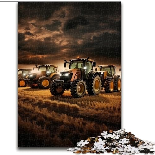 Puzzle für Erwachsene, 1000 Teile, Traktor-Puzzle, anspruchsvolles Denkspiel für Teenager, perfekt als Heimdekoration oder Geschenk (Größe: 50x75cm) von LGSHENG