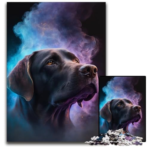 Puzzle für Erwachsene, 1000 Teile, Traumhafter Labrador-Hund, Puzzle für Erwachsene, Hochschwieriges Denkspiel für Jugendliche, 50x75cm von LGSHENG