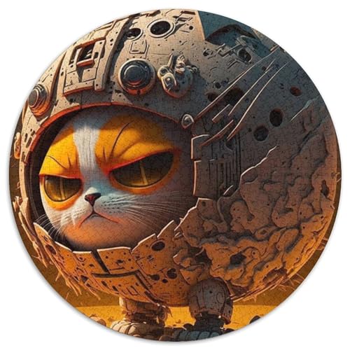 Puzzle für Erwachsene, 1000 Teile, Weltraum-Katzen-Puzzle, Papppuzzle, Denkspiel für Teenager, 67,5 x 67,5 cm von LGSHENG