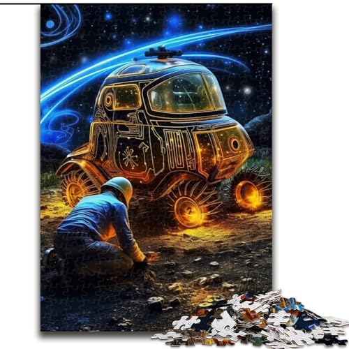 Puzzle für Erwachsene, 1000 Teile, Weltraumautos-Puzzle, anspruchsvolles Denkspiel für Teenager, perfekt als Heimdekoration oder Geschenk (Größe: 26x38cm) von LGSHENG