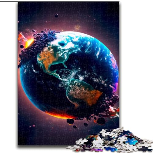 Puzzle für Erwachsene, 1000 Teile, Weltuntergangspuzzle, pädagogisches Denkspiel, künstlerische Heim- und Bürodekoration, ab 14 Jahren (Größe: 26x38cm) von LGSHENG