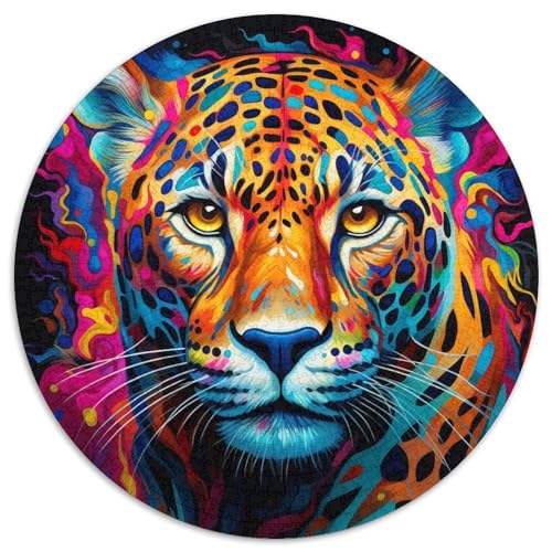 Puzzle für Erwachsene, 1000 Teile, afrikanischer Leopard, Familienaktivitätsspiel für Teenager, anspruchsvolles Denkspiel (67,5 x 67,5 cm) von LGSHENG