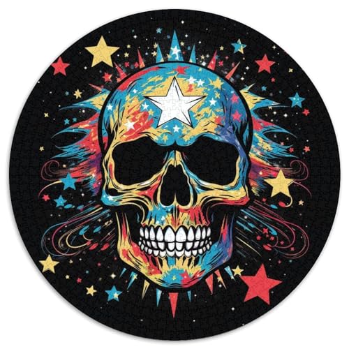 Puzzle für Erwachsene, 1000 Teile, bunter Kunst-Totenkopf, 1000-teiliges Puzzle für Erwachsene für Jugendliche, Lernspiele, Geschenke, 67,5 x 67,5 cm Puzzle für Erwachsene, 1000 Teile, bunter Kunst-Totenkopf, 1000-teiliges Puzzle für Erwachsene für Jugendliche, Lernspiele, Geschenke, 67,5 x 67,5 cm von LGSHENG