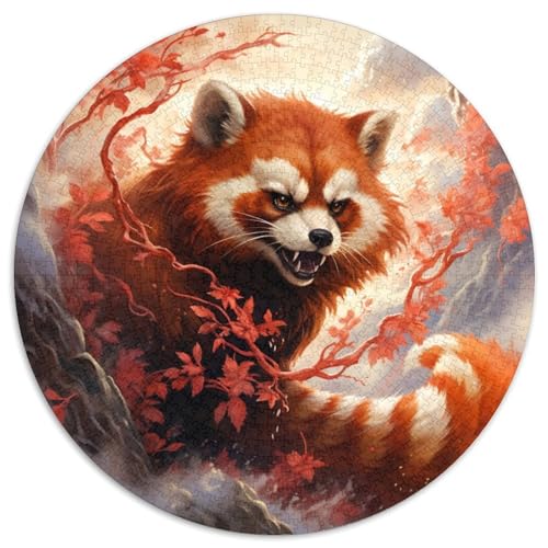Puzzle für Erwachsene, 1000 Teile, bunter roter Panda, Papierpuzzle, interaktives Familienspiel, Denksportaufgabe, Geschenk, Lernspielzeug (67,5 x 67,5 cm) von LGSHENG
