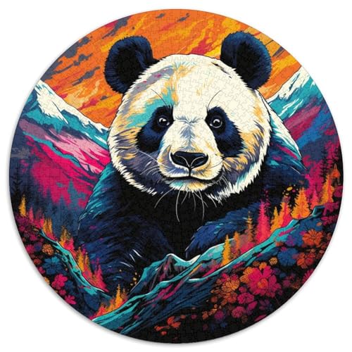 Puzzle für Erwachsene, 1000 Teile, buntes Tier-Panda-Puzzle, Familienaktivitätsspiel für Teenager, anspruchsvolles Denkspiel (67,5 x 67,5 cm) von LGSHENG