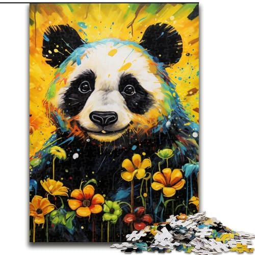 Puzzle für Erwachsene, 1000 Teile, buntes Tier-Panda-Puzzle, anspruchsvolles Denkspiel für Teenager, perfekt als Heimdekoration oder Geschenk (Größe: 26x38cm) von LGSHENG