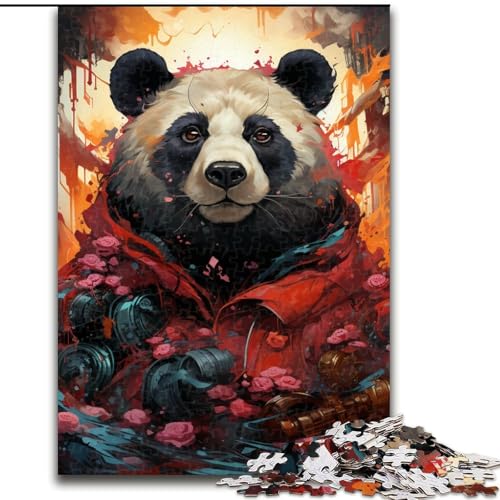 Puzzle für Erwachsene, 1000 Teile, buntes Tierpanda-Puzzle, anspruchsvolles Denkspiel für Teenager, perfekt als Heimdekoration oder Geschenk (Größe: 26x38cm) von LGSHENG